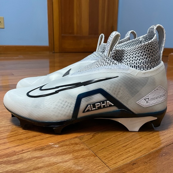 Men's Nike Alpha Menace Elite 3 White Black College Navy CT6648-102 Sz 10. - Picture 2 of 12